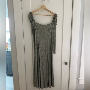 Cute green midi dress